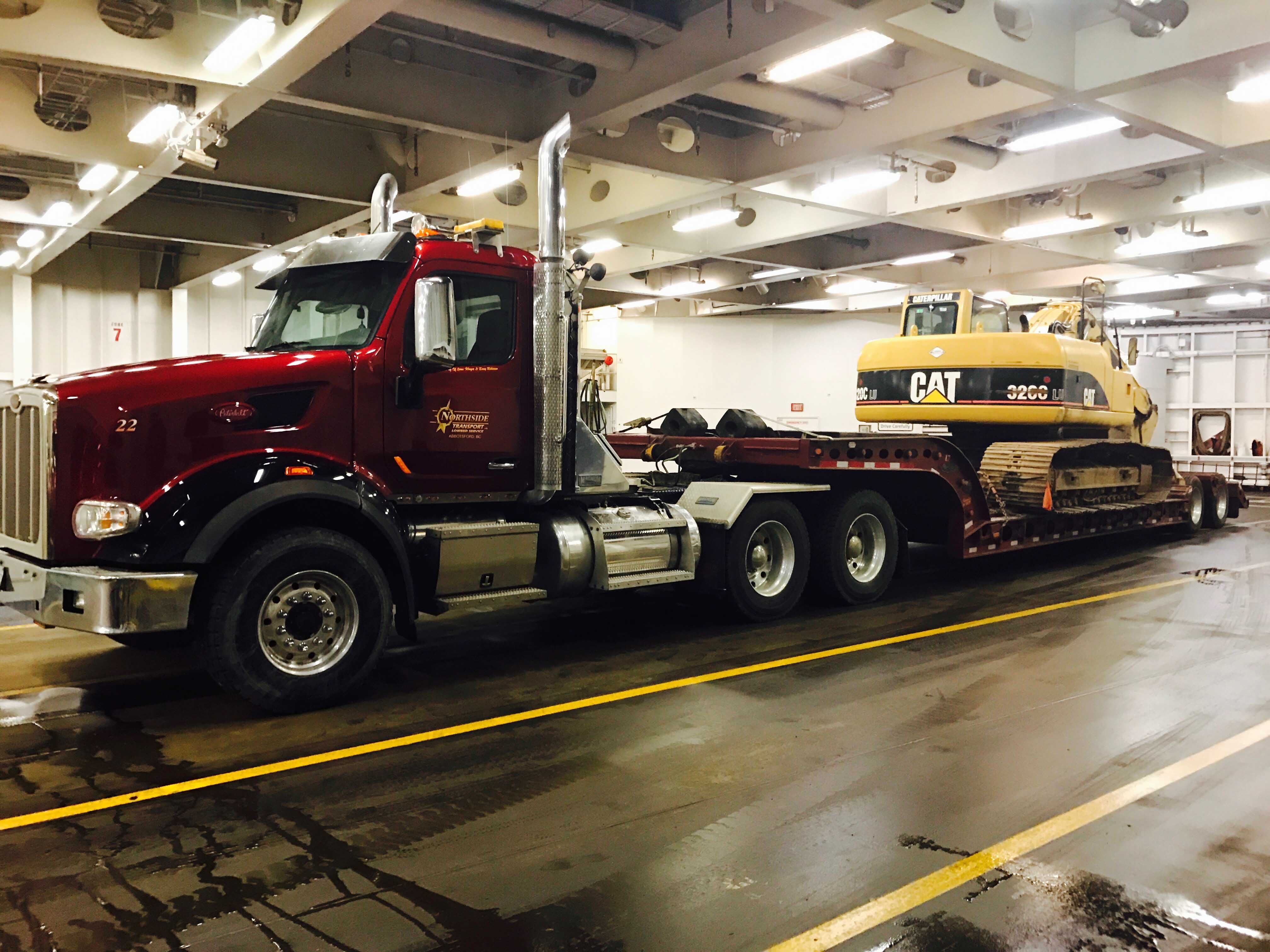 Excavator Transport To Vancouver Island